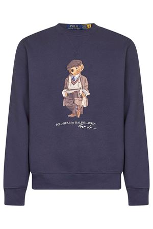 Blue cotton sweatshirt RALPH LAUREN | 710980305001BLUE